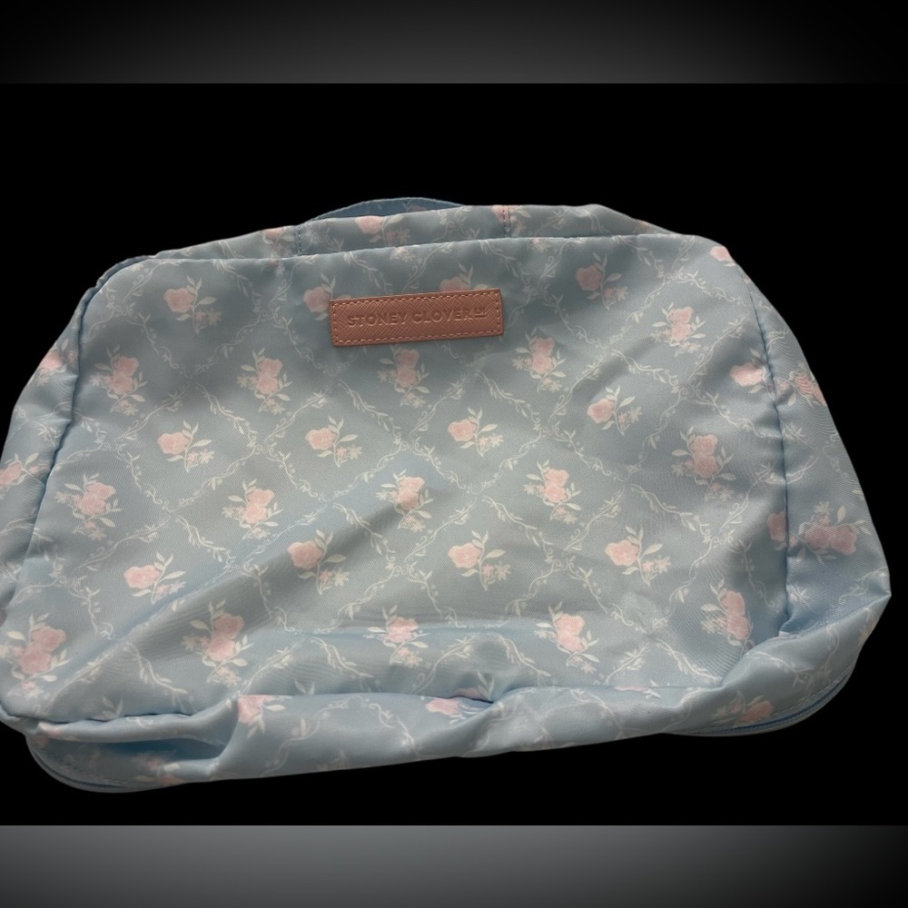 Stoney Clover Blue Floral Pouch